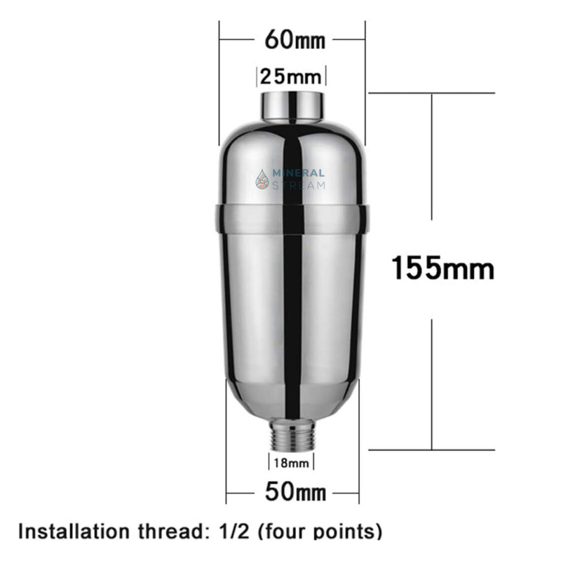 Geavanceerd douchefilter voor hard water