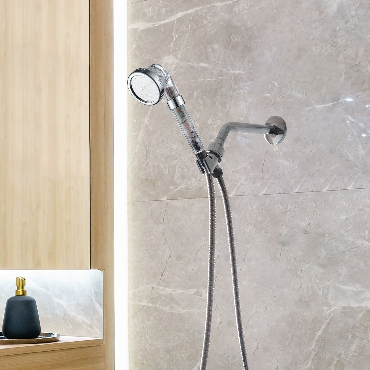 Chakra Showerhead Shower Essentials Kit