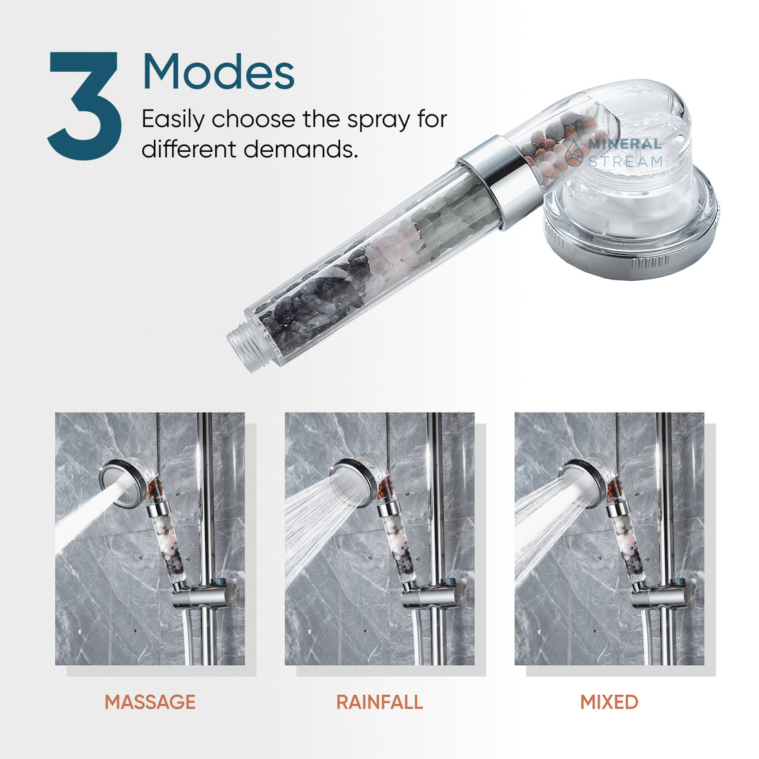 MineralStream™ Chakra douchekop