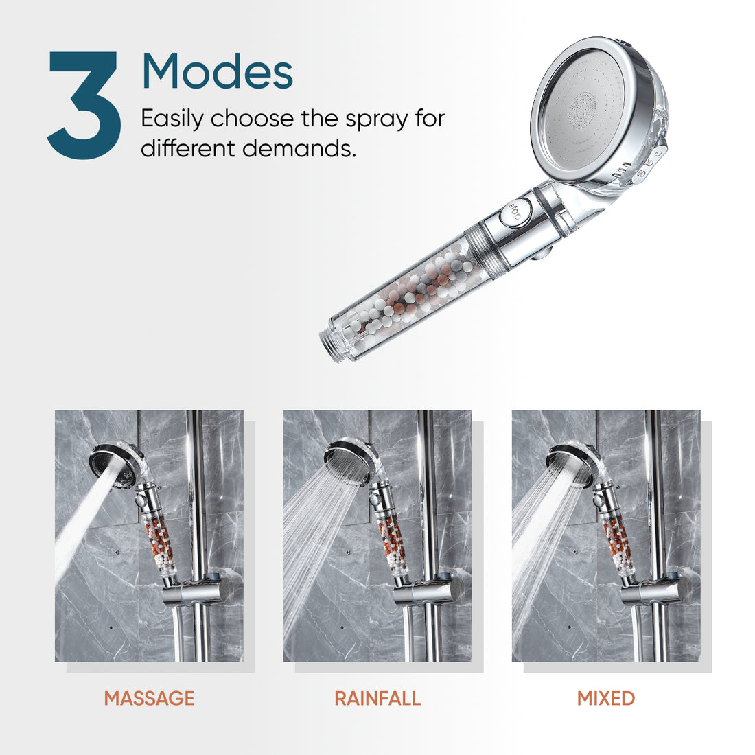 Ionic Dual Douche Systeem