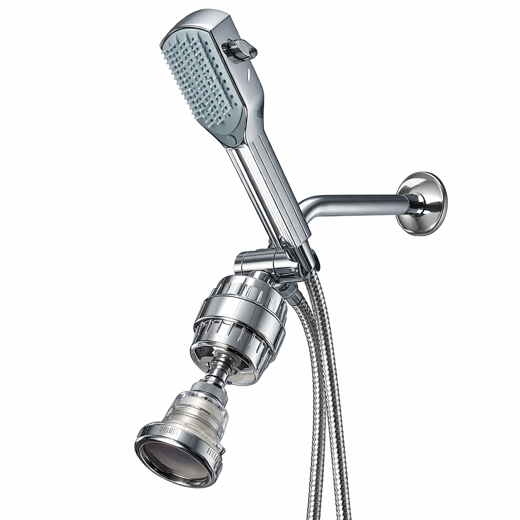 Ontklitter Chroom Dubbel Douchesysteem