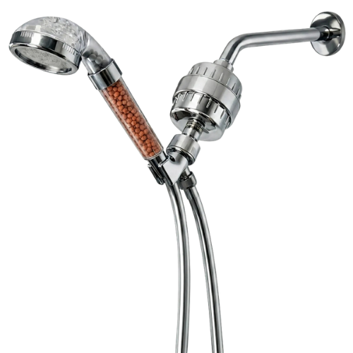 DUBBELE FILTRATIE, COMPLETE DOUCHE-INSTALLATIE