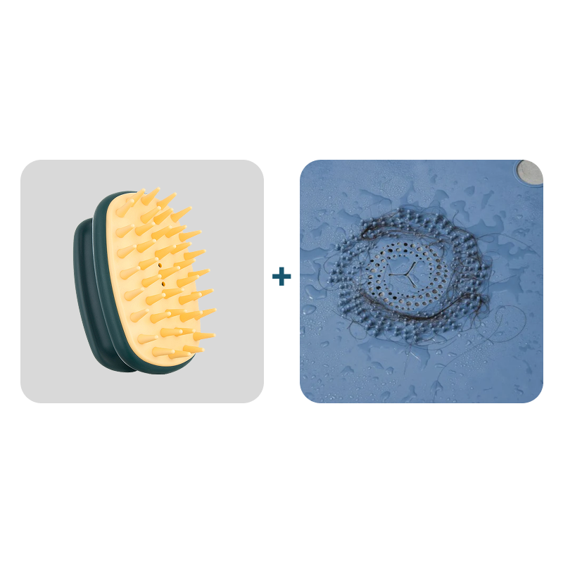 Gratis Ultimate Shower Care Bundle: Hoofdhuidmassager &amp; Haarvanger