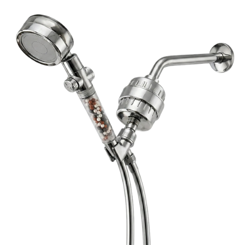 DUBBELE FILTRATIE, COMPLETE DOUCHE-INSTALLATIE